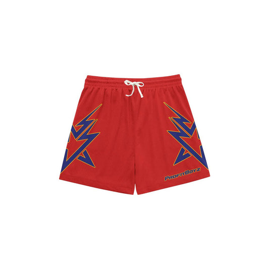 Profit Boyz Red Mesh Shorts